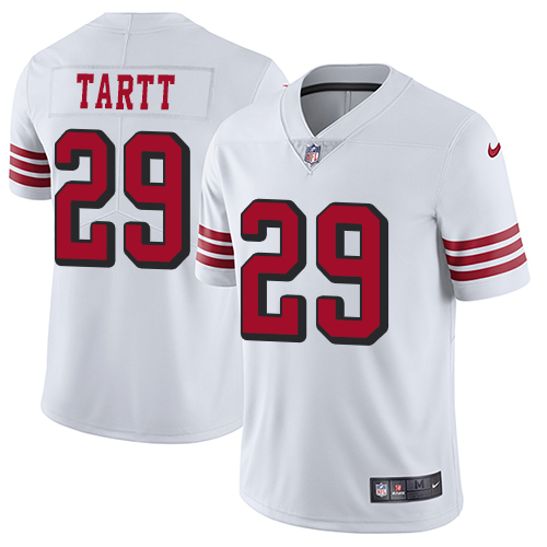San Francisco 49ers Limited White Men Jaquiski Tartt NFL Jersey #29 Rush Vapor Untouchable